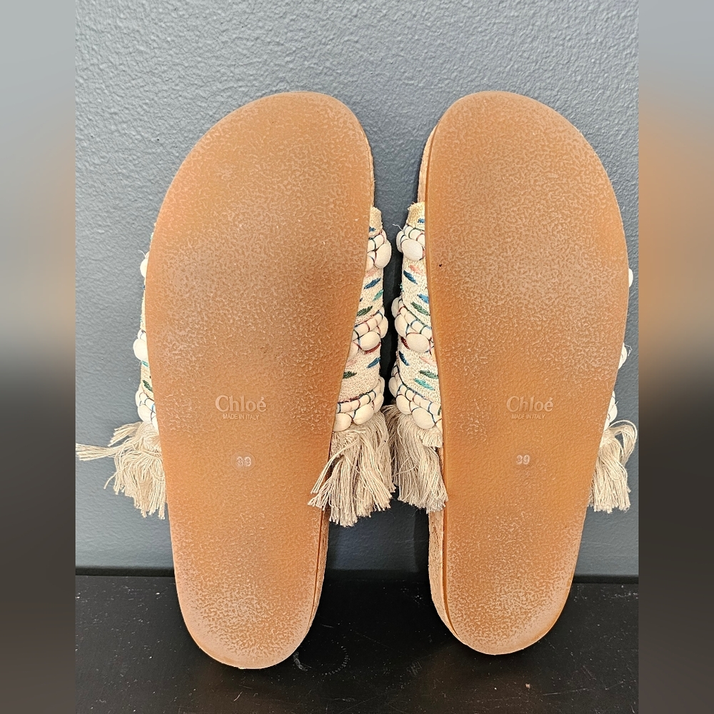 Chloe Nolan boho fringe sandals size 39 - Picture 4 of 4